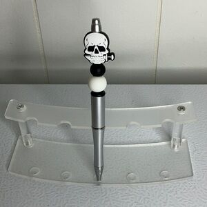 Silver Skull Pen with Stand